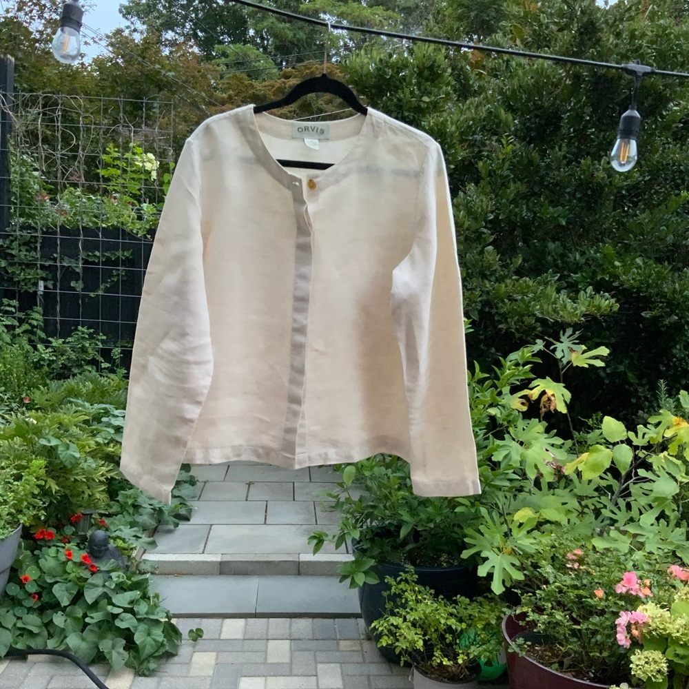 Orvis linen button down shirt/jacket (4)